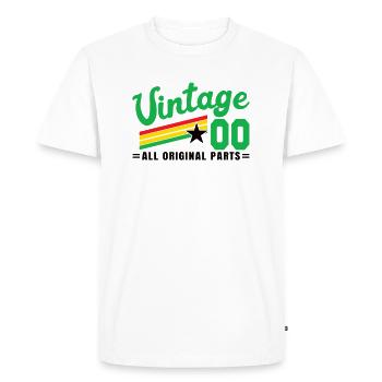 2000 Anniversaire Vintage Toutes les pièces d’origine Non III - T-shirt Premium bio Homme - blanc - Devant - Nico (187cm)