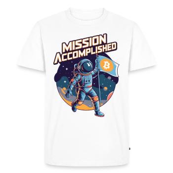Mission accomplie - T-shirt Premium bio Homme - blanc - Devant - Nico (187cm)