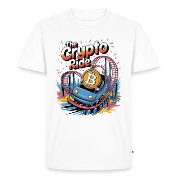 Le Crypto Ride - T-shirt Premium bio Homme - blanc - Devant - Nico (187cm)