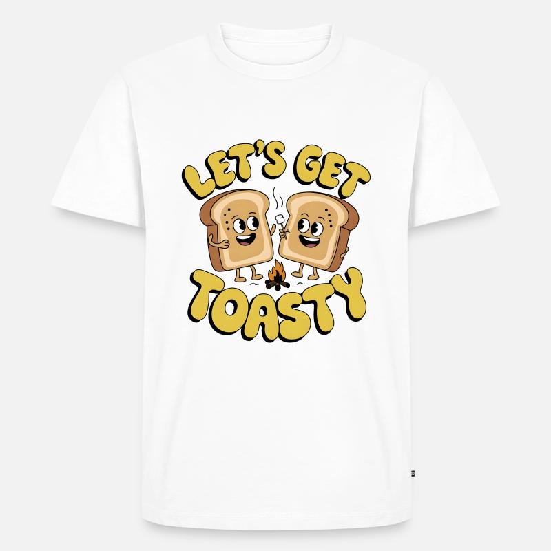 Lass uns warm werden - Männer Premium Bio T-Shirt - Weiß