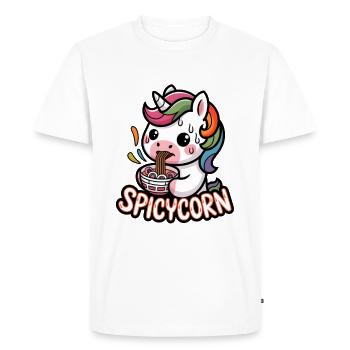 Épicis - T-shirt Premium bio Homme - blanc - Devant - Nico (187cm)