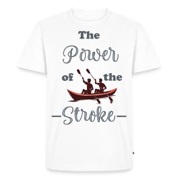 La puissance de l’AVC - T-shirt Premium bio Homme - blanc - Devant - Nico (187cm)