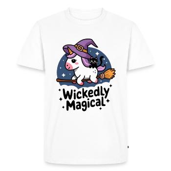 Wickedly Magical - Men's Premium Organic T-Shirt - white - Front - Nico (187cm)