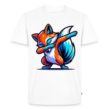 fox, animal, forest, red fox, wilderness - Men's Premium Organic T-Shirt - white - Front - Nico (187cm)