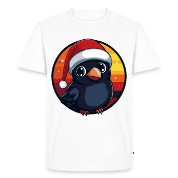Noël de Raven Crow Noël - T-shirt Premium bio Homme - blanc - Devant - Nico (187cm)