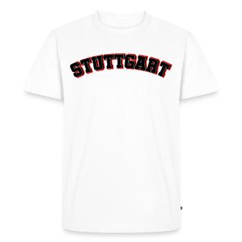 Stuttgart Schwabenstadt Team - T-shirt Premium bio Homme - blanc - Devant - Nico (187cm)
