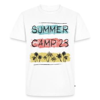 Summer Camp 2023 - Men's Premium Organic T-Shirt - white - Front - Nico (187cm)
