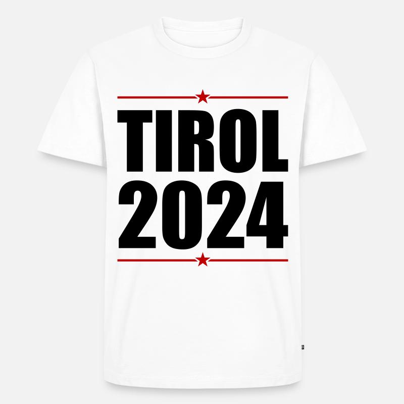 Tirol 2024 - Männer Premium Bio T-Shirt - Weiß