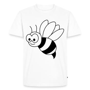 Honey Bee Comic Animal - T-shirt Premium bio Homme - blanc - Devant - Nico (187cm)