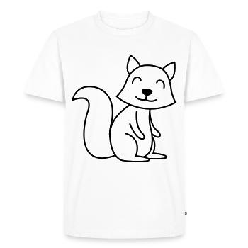 Animal de bande dessinée puant - T-shirt Premium bio Homme - blanc - Devant - Nico (187cm)