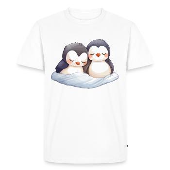 Pingouins Dormir Dormir Chemise Pyjama Animal Mignon - T-shirt Premium bio Homme - blanc - Devant - Nico (187cm)
