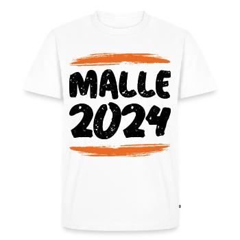 Malle 2024 - Men's Premium Organic T-Shirt - white - Front - Nico (187cm)