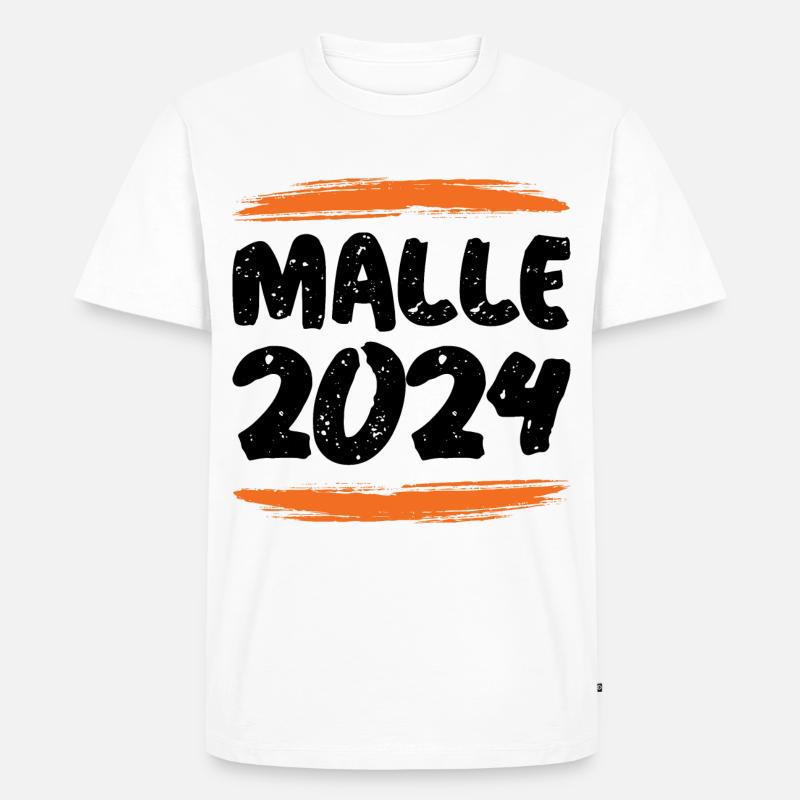 Malle 2024 - Männer Premium Bio T-Shirt - Weiß