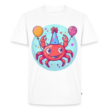 crabe crabe anniversaire bébé - T-shirt Premium bio Homme - blanc - Devant - Nico (187cm)