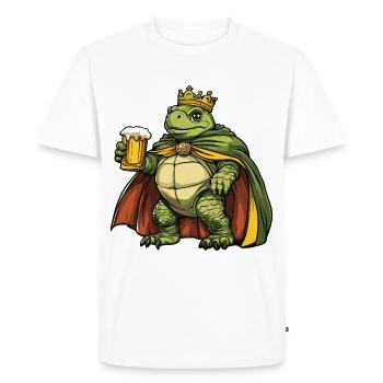 Turtle Beer Funny - Men's Premium Organic T-Shirt - white - Front - Nico (187cm)