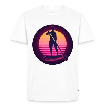 Stand Up Paddling Sup Sun. - T-shirt Premium bio Homme - blanc - Devant - Nico (187cm)