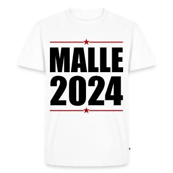 Malle 2024 Mallorca Holidays - Men's Premium Organic T-Shirt - white - Front - Nico (187cm)