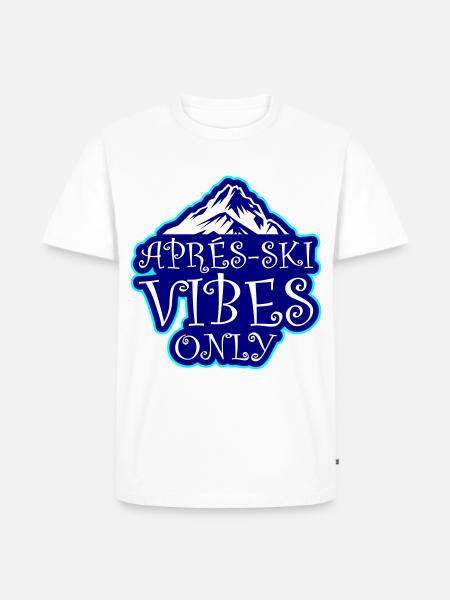 Après-ski vibes only - Men's Premium Organic T-Shirt - white
