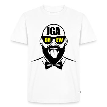 Enterrement de vie de garçon Crew Enterrement de vie de garçon - T-shirt Premium bio Homme - blanc - Devant - Nico (187cm)