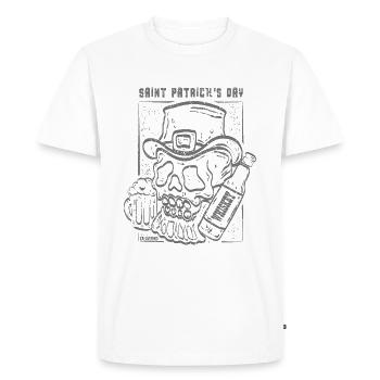 St. Patrick's Day - Männer Premium Bio T-Shirt - Weiß - Vorne - Nico (187cm)