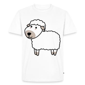 Sheep Comic Animal - Men's Premium Organic T-Shirt - white - Front - Nico (187cm)