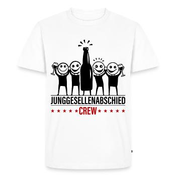Bachelor Party Crew Bachelor Party - Men's Premium Organic T-Shirt - white - Front - Nico (187cm)