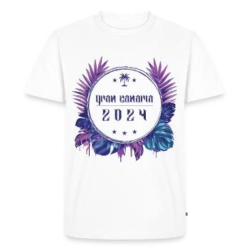 Gran Canaria 2024 - T-shirt Premium bio Homme - blanc - Devant - Nico (187cm)