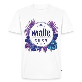 Malle 2024 - Men's Premium Organic T-Shirt - white - Front - Nico (187cm)
