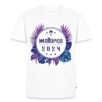 Mallorca 2024 - Men's Premium Organic T-Shirt - white - Front - Nico (187cm)