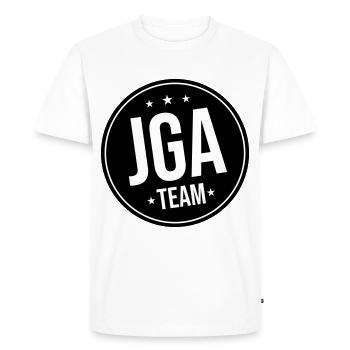 Enterrement de vie de garçon en équipe - T-shirt Premium bio Homme - blanc - Devant - Nico (187cm)
