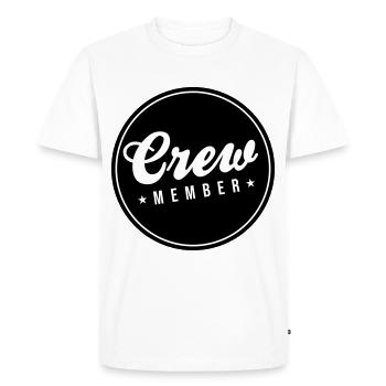 Crew Member - Men's Premium Organic T-Shirt - white - Front - Nico (187cm)