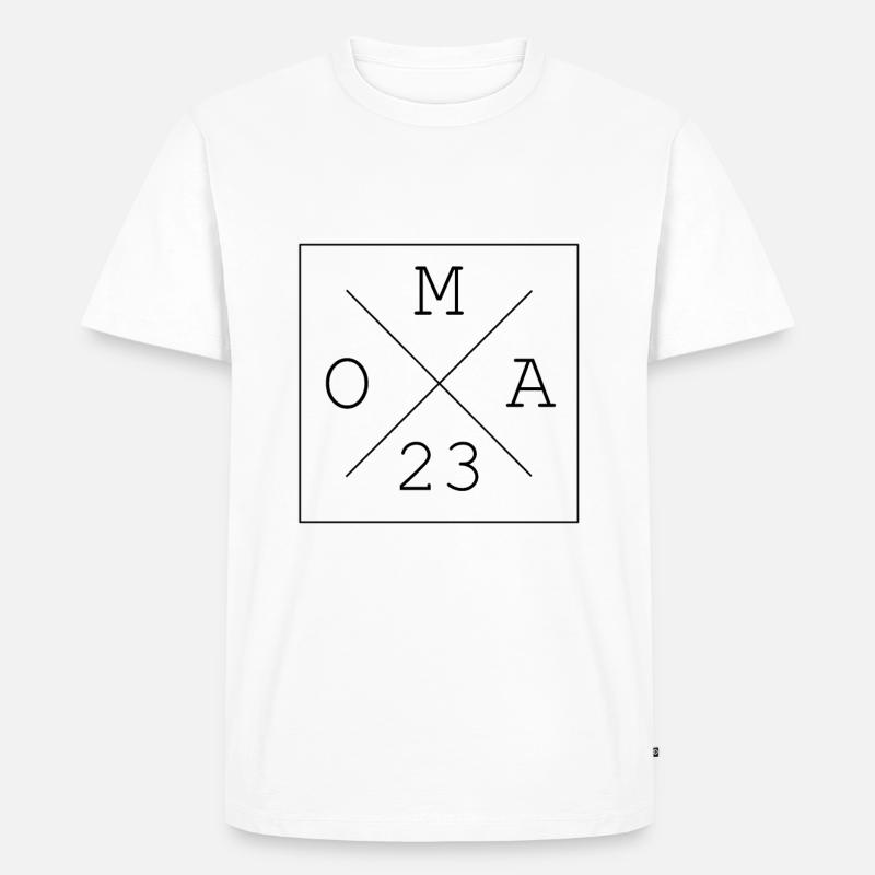 Oma 23 2023 Geschenkidee - Männer Premium Bio T-Shirt - Weiß