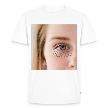 Focus girl - T-shirt Premium bio Homme - blanc - Devant - Nico (187cm)