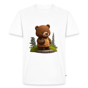 Ursa Minor - Men's Premium Organic T-Shirt - white - Front - Nico (187cm)