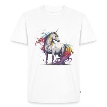Licorne magique - T-shirt Premium bio Homme - blanc - Devant - Nico (187cm)