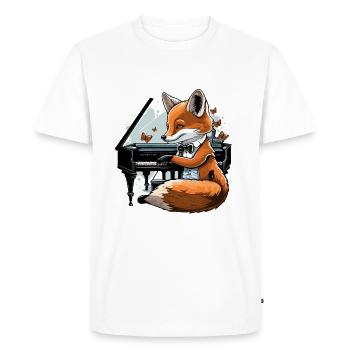 Renard chic - T-shirt Premium bio Homme - blanc - Devant - Nico (187cm)