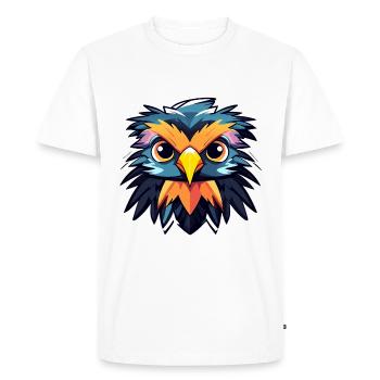 Eagle Bird Drawing - Men's Premium Organic T-Shirt - white - Front - Nico (187cm)
