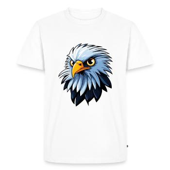 Eagle Bird Drawing - Men's Premium Organic T-Shirt - white - Front - Nico (187cm)