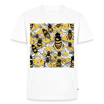 Inside the Beehive - Men's Premium Organic T-Shirt - white - Front - Nico (187cm)