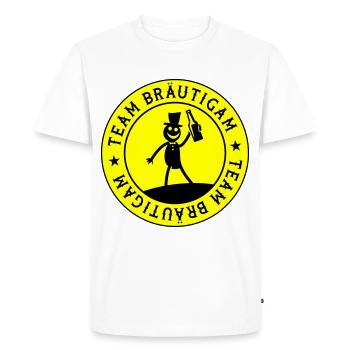 Équipe du marié de mariage - T-shirt Premium bio Homme - blanc - Devant - Nico (187cm)