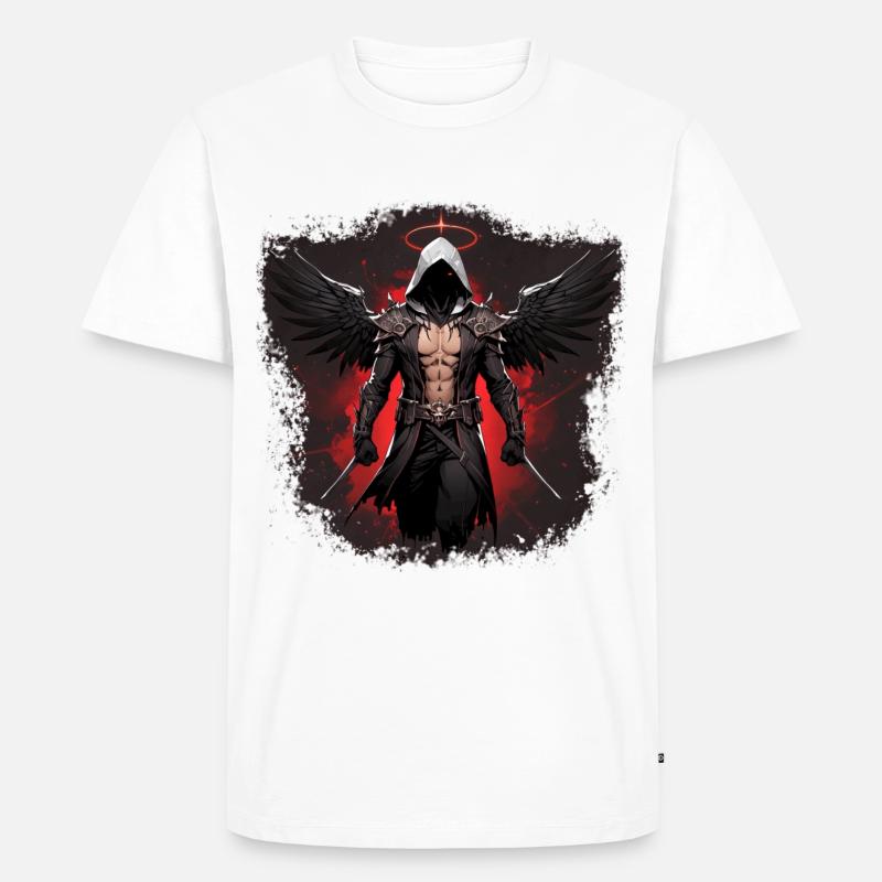 Todesengel - Männer Premium Bio T-Shirt - Weiß