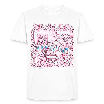 Brutalism - Men's Premium Organic T-Shirt - white - Front - Nico (187cm)