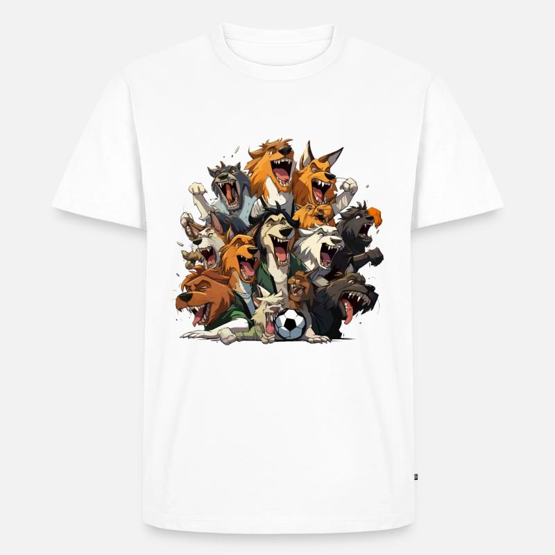 Die urkomischen Kicker - Männer Premium Bio T-Shirt - Weiß