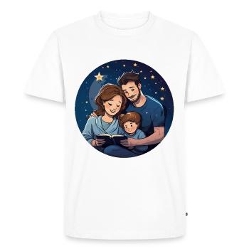 Contes au coucher - T-shirt Premium bio Homme - blanc - Devant - Nico (187cm)