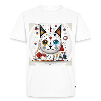 Symphony of Symmetry - Men's Premium Organic T-Shirt - white - Front - Nico (187cm)