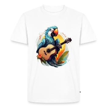 Tropical Melodies - Men's Premium Organic T-Shirt - white - Front - Nico (187cm)