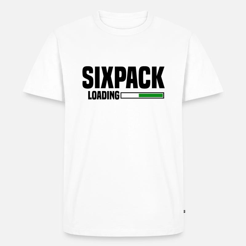 sixpack loading - Männer Premium Bio T-Shirt - undefined