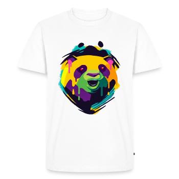 Un design de panda beau et drôle - T-shirt Premium bio Homme - blanc - Devant - Nico (187cm)