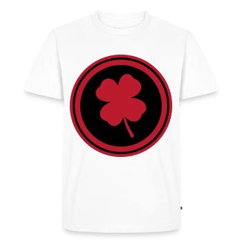 Symbole du trèfle - T-shirt Premium bio Homme - blanc - Devant - Nico (187cm)