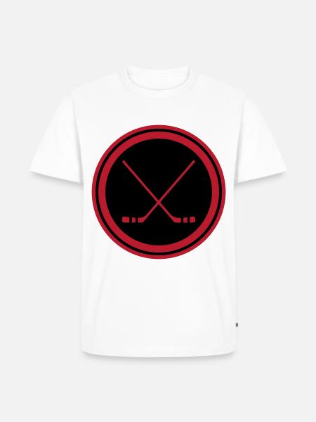 Ice hockey sticks - Men's Premium Organic T-Shirt - white